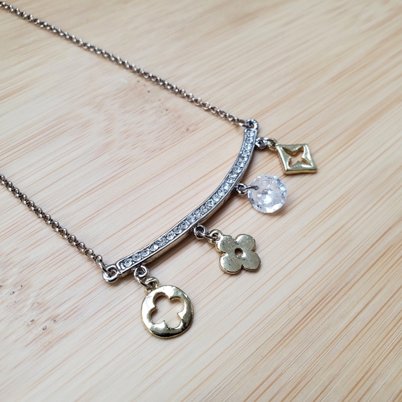 2/$10 Multi-charm Bar Necklace - Picture 1 of 7